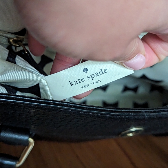 Kate Spade Grove Court Sm Leslie Top Handle Bag - Black - Picture 5 of 6